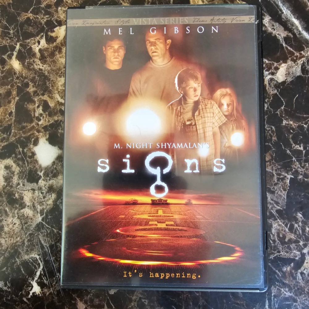 Signs DVD Vista Series Mel Gibson M Night Shyamalan Sci-Fi Thriller 2002